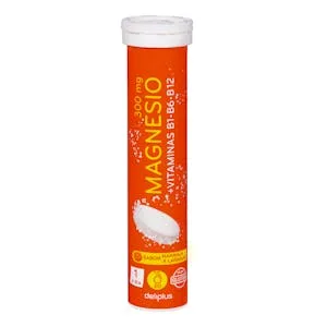 Comprimidos Efervescentes Magnesio Deliplus 300 Mg Sabor Naranja 0.078 KG