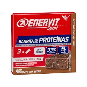 Barrita con Proteínas Sabor Chocolate con Leche Enervit Sport 0.18 KG