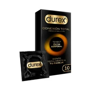 Durex Conexión Total Preservativos Lubricados Ultra Finos sin Latex 10 Uds.
