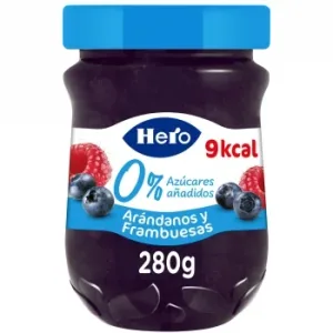 Confitura de Arándanos y Frambuesas Diet Hero sin Azúcar Añadido 280 G.