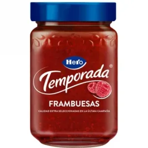 Confitura de Frambuesa Temporada Hero sin Gluten 360 G.