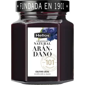 Confitura Natural de Arándanos Helios, Frasco 330 G