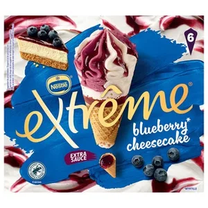 Cono de Helado Blueberry Cheesecake 6 Unidades Extreme
