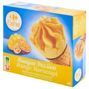 Cono de Mango y Maracuyá Passion Carrefour Extra 6 Uds.