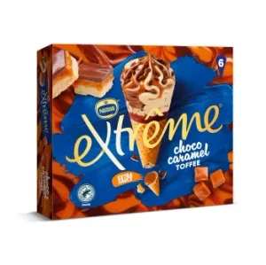 Cono Extreme Caramel Choco Toffee Nestlé 6 Ud.