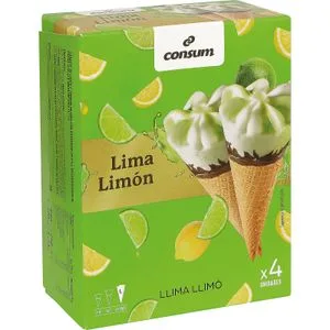 Cono Lima Limón 4x74 Gr 296 Gr