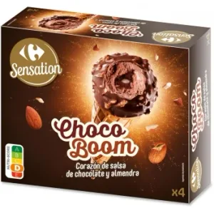 Conos de Helado Choco Bom Sensation Carrefour 4 Ud.