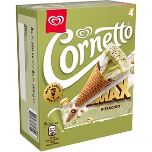 Conos de Helado MAX Pistacho 4 Unidades Cornetto
