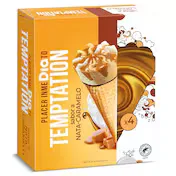 Conos de Nata y Caramelo Dia Temptation 4 X 68 G