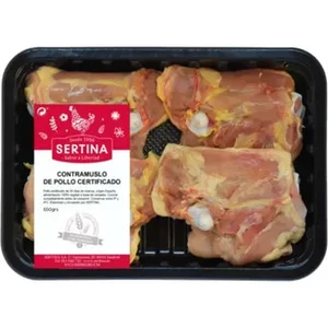 Contramuslos de Pollo Certificado 4 Unidades Peso Aproximado  Sertina 650 G