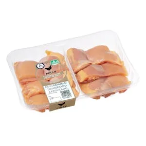 Contramuslos Deshuesados y sin Piel de Pollo Certificado Alimentado con un 50% de Maíz 0.55 KG