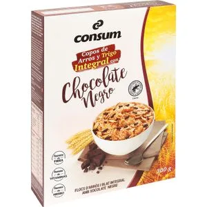 Copos de Arroz y Trigo con Chocolate 300 Gr
