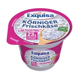 Exquisa Copos de Queso Fresco Cottage sin Lactosa Exquisa 175 G.