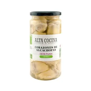 Alta Cocina Corazones de Alcachofas al Natural 13/16 Frutos 400 G. 380 G