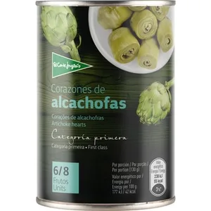 Corazones de Alcachofas al Natural 6-8 Piezas el Corte Ingles
