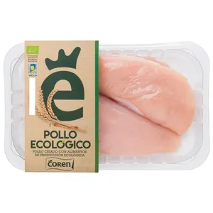Coren Bandeja de Pechuga de Pollo Ecológico. 337.5 G
