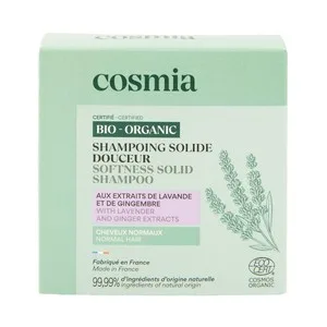 Cosmia Bio Champú Sólido con Acción Suavizante, para Cabellos Normales 85 G. 850 ML