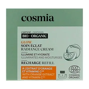 Cosmia Bio Recarga de Crema Facial Iluminadora e Hidratante con Extracto de Naranja Ecológica y Vitamina C 50 Ml.