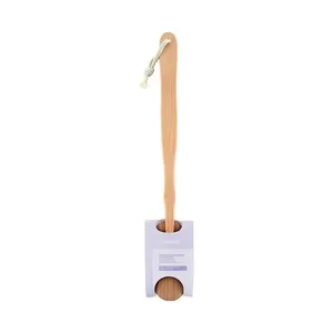 Cosmia Cepillo de Masaje con Estructura de Madera, para Baño o Ducha.