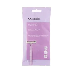 Cosmia Comfort Cuchillas Desechables con Cabezal de 2 Hojas, para Todo Tipo de Pieles 5 Uds.