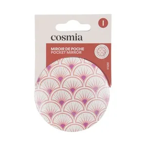 Cosmia Espejo de Bolsillo en un Práctico y Bonito Estuche.