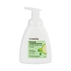 Cosmia Jabón en Espuma para Manos, con Aroma a Menta y Pepino 300 Ml.