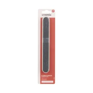 Cosmia Limas de Uñas con Lado Fino y Grueso, para Uñas Resistentes y Postizas 8 Uds.