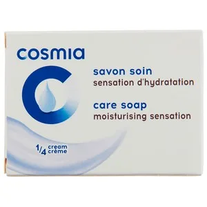 Cosmia Pastilla de Jabón Hidrantante con 1/4 de Crema 90 G.
