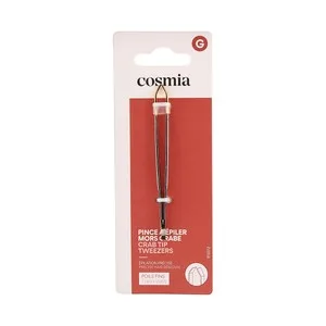Cosmia Pinza Metálica Depilación con Punta Cangrejo, para Pelo Corto y Fino sin Romperlo.