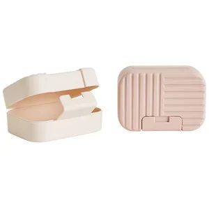 Cosmia Portajabón de Plástico, Ideal para Ir de Viaje Cosmia.