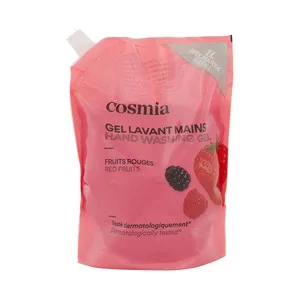 Cosmia Recambio de Jabón (gel) Líquido para Manos, con Aroma a Frutos Rojos 1 L. 1000 ML