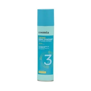 Cosmia Spray de Peinado Fuerte (3/5) con Provitamina B5 y Vitamina PP y Acabado Invisible 250 Ml