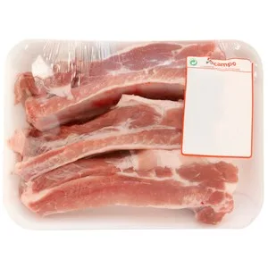 Costillas de Cerdo en Palos, Ideales para Barbacoa, Plancha o Asados. 750 G