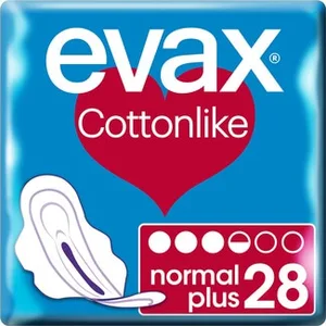 Cottonlike Compresa con Alas Normal Plus Evax