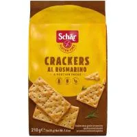 Crackers al Rosmarino sin Gluten Schar, Paquete 210 G