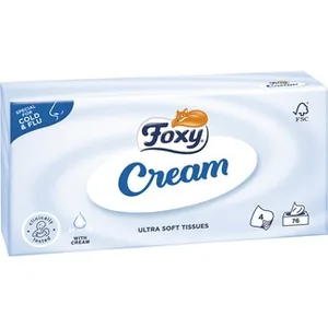 Cream Pañuelos Faciales 4 Capas Foxy