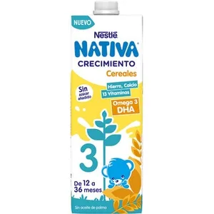 Crecimiento Preparado Lácteo Infantil con Cereales de 12 a 36 Meses sin Azúcar Añadido sin Aceite de Palma Nestle Nativa