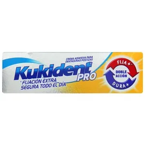 Kukident Crema Adhesiva para Prótesis Dental, de Doble Acción Kukident Pro Doble Acción 40 G.