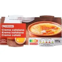 Crema Catalana Eroski, Pack 4x100 G