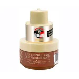 Búfalo Crema con Aplicador para Calzado Marrón Bufalo 40 Mililitros