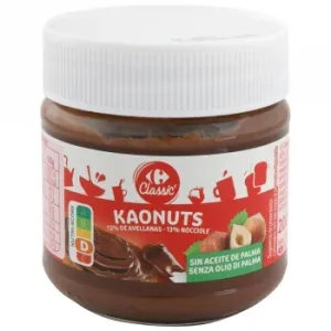 Crema de Avellanas Classic Carrefour sin Aceite de Palma 200 G.