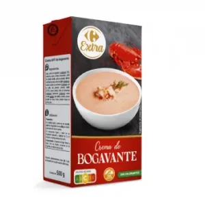 Crema de Bogavante Extra Carrefour sin Gluten 500 Ml.