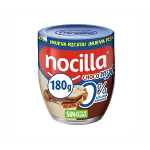 Nocilla Crema de Cacaco y Leche con Avellanas sin Azúcares Añadidos 180 G.