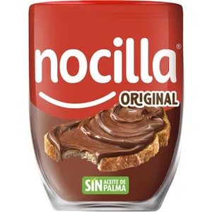Crema de Cacao y Avellanas Original sin Gluten y sin Aceite de Palma  Nocilla 390 G