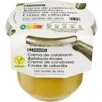 Crema de Calabacín y Queso Eroski, Tarro 350 Ml