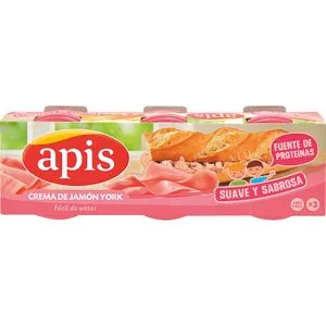 Crema de Jamón de York Pack de 3 3 X 80 Gr