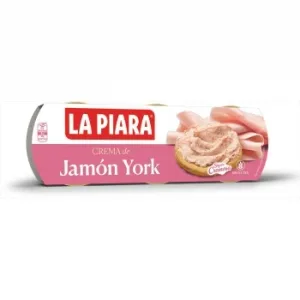Crema de Jamón York la Piara sin Gluten Pack 3 Latas de 75 G.
