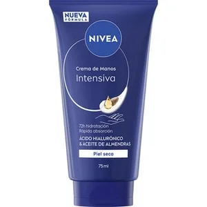 Crema de Manos Intensiva con Ácido Hialurónico y Aceite de Almendras para Piel Seca Nivea