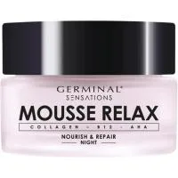 Crema de Noche Mousse Relax Germinal Sensations, Tarro 50 Ml