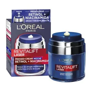 L´oréal Paris Crema de Noche Reductora de Arrugas con Retinol y Niacinamida L´oréal Paris Revitalift Laser 50 Ml.
